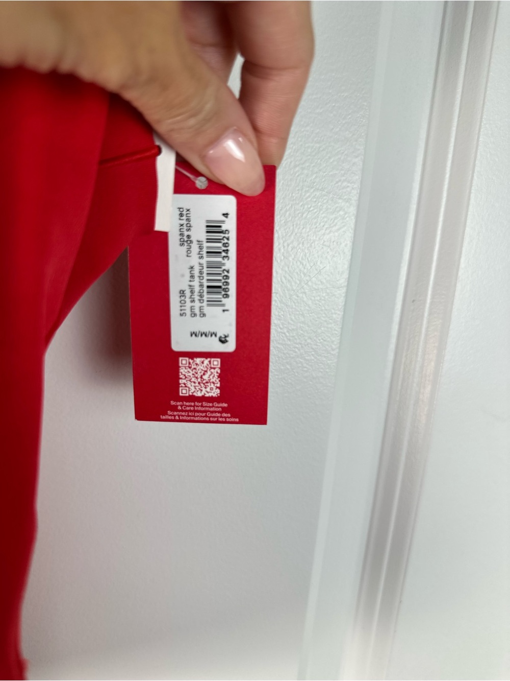 Spanx Womens Medium Red BoostUp Square Neck Shelf Tank Activewear Top NWT - Picture 5 of 7